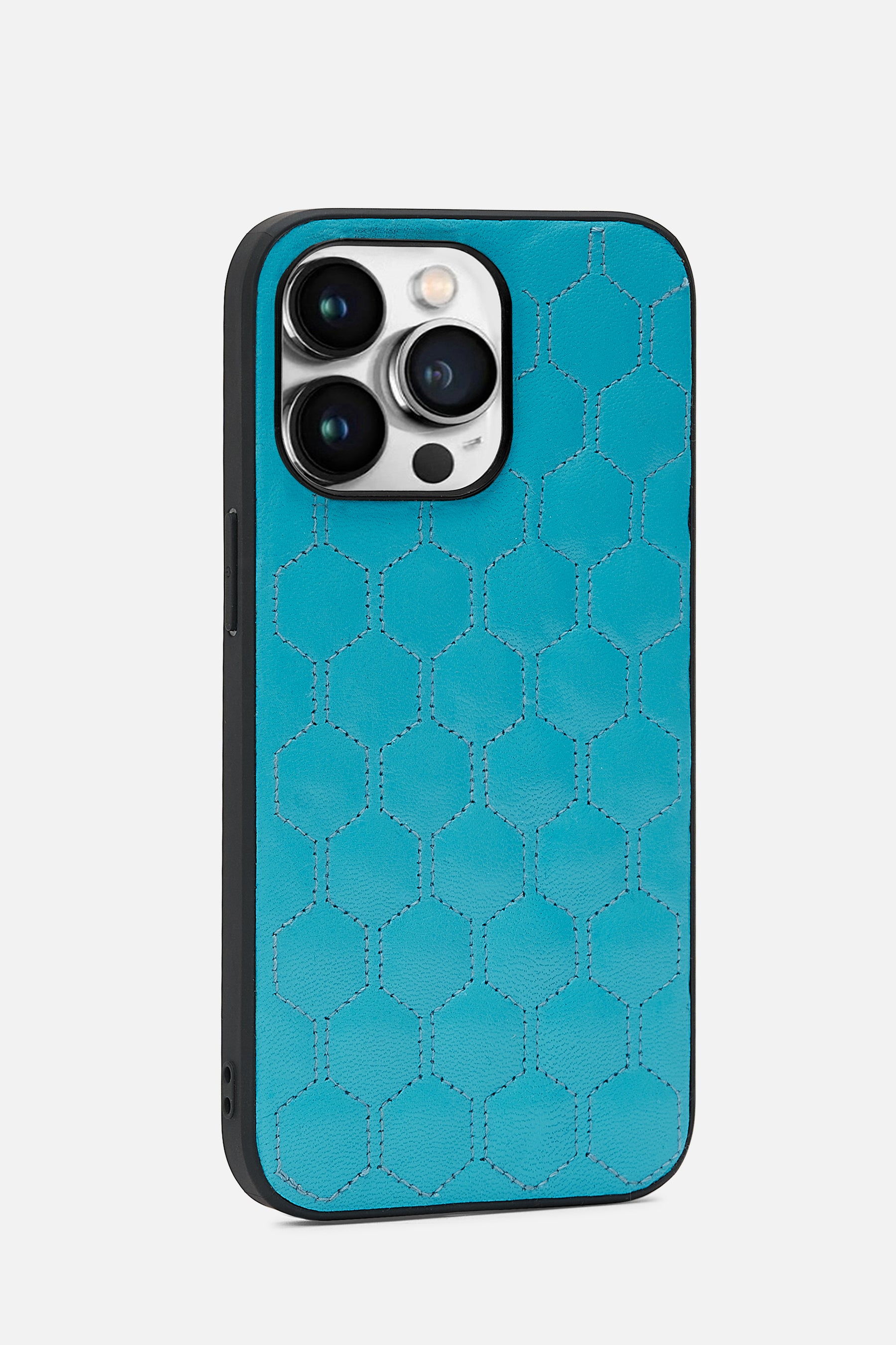 iPhone  Case - Honeycomb Quilting -Malibu Blue