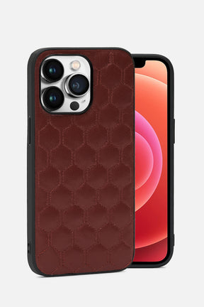 iPhone  Case - Honeycomb Quilting - Rosewood
