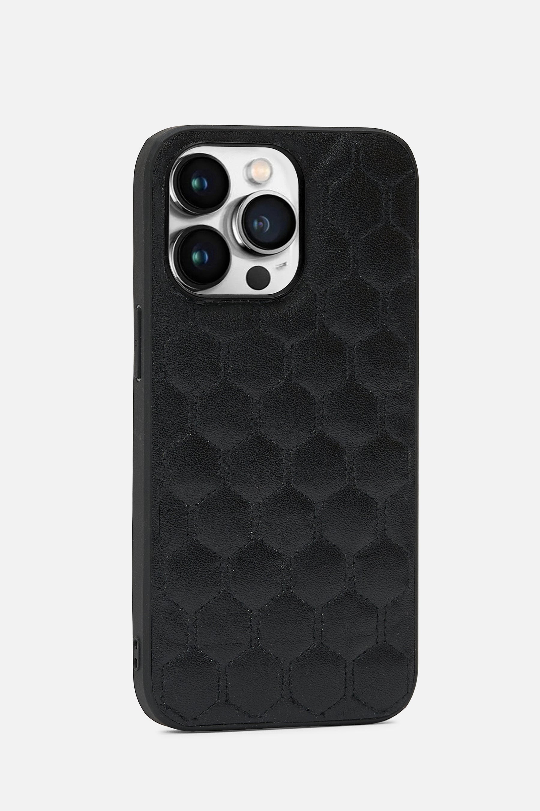 iPhone  Case - Honeycomb Quilting - Black