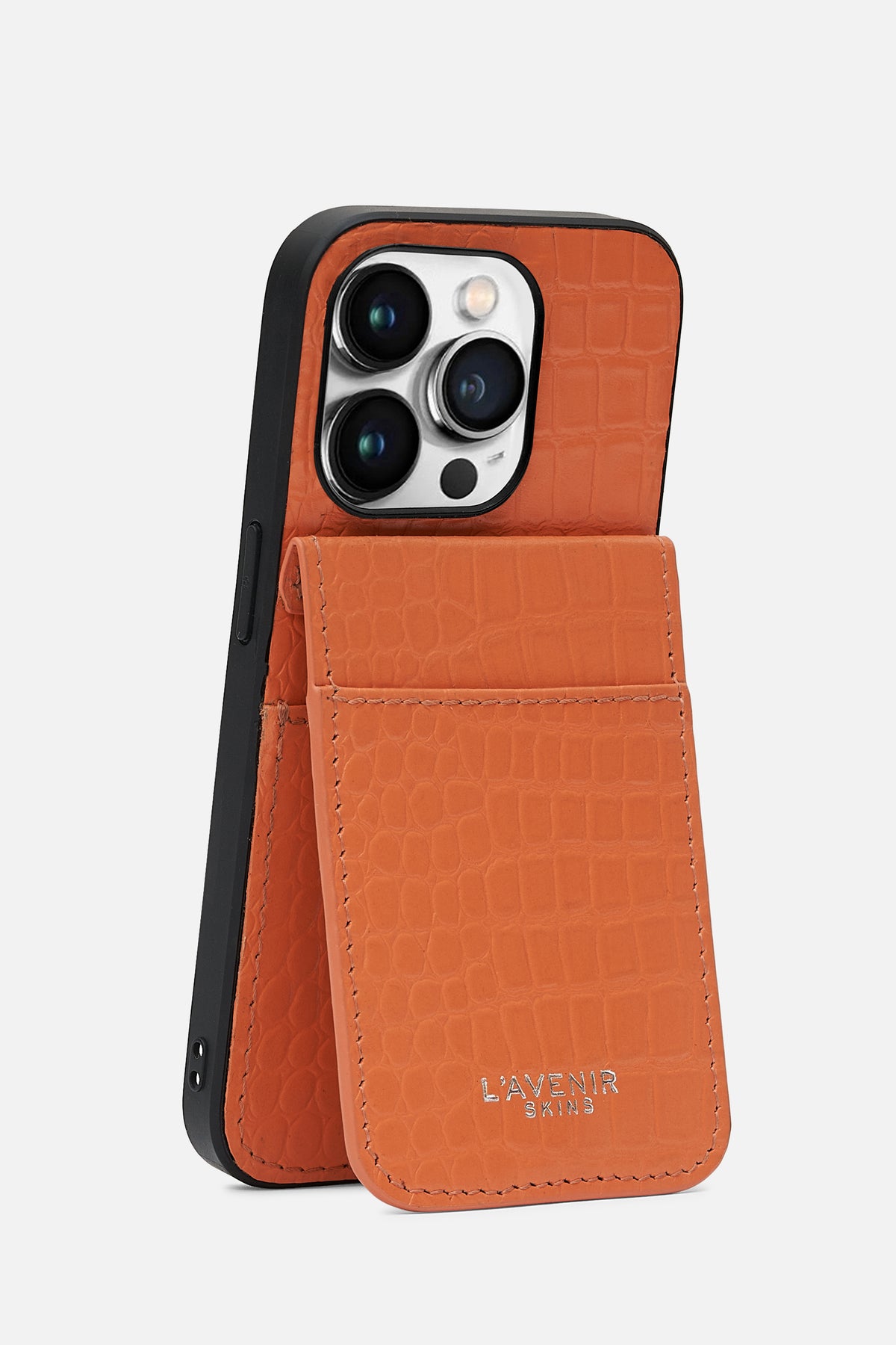 iPhone  Wallet Case - Croco Apricot Crush