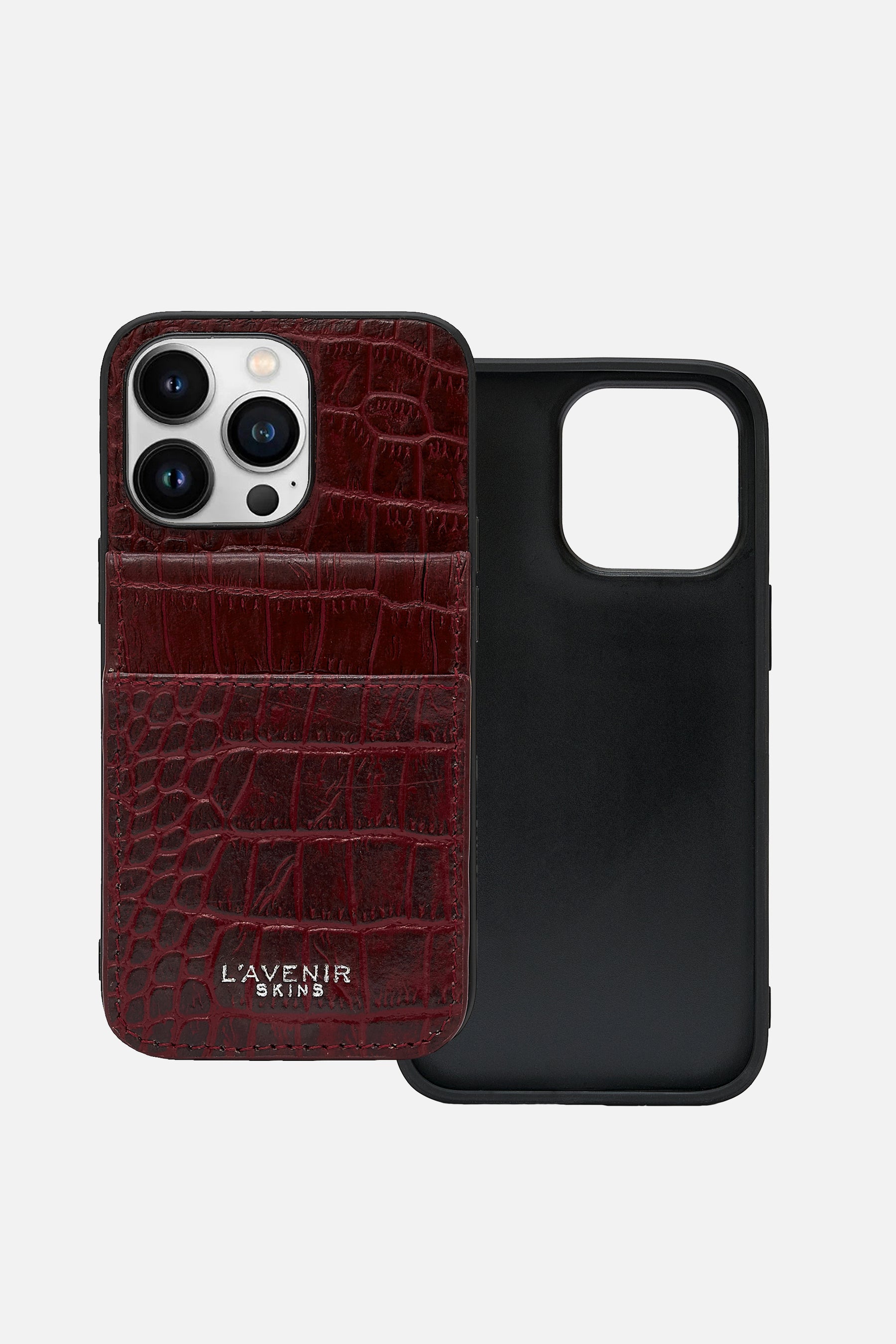 iPhone Wallet Case - Croco Red Potting Soil