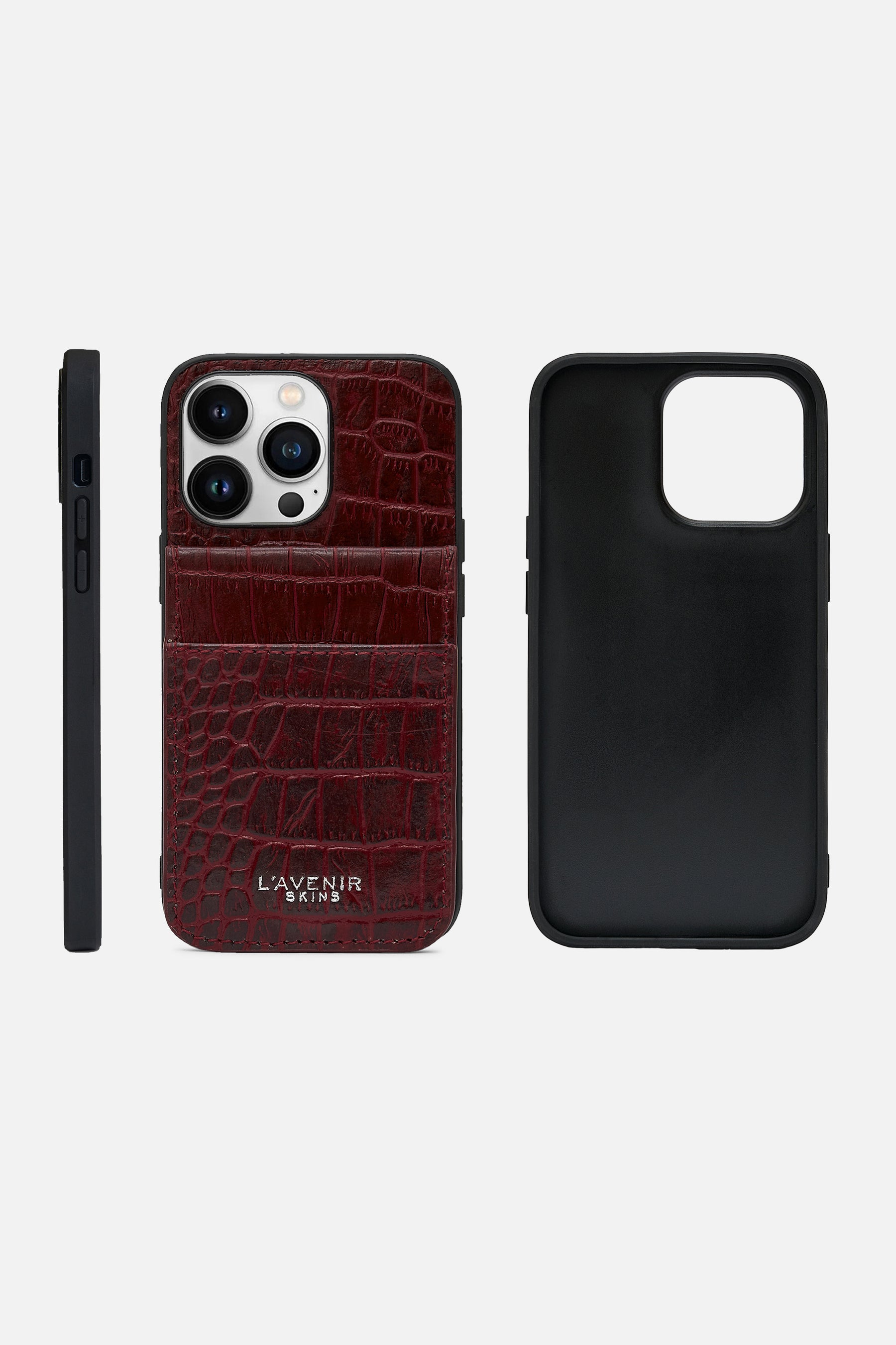 Iphone  Wallet Case - Croco Red Potting Soil