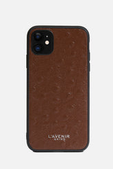 IPHONE SOLID CASE - OSTRICH LEATHER