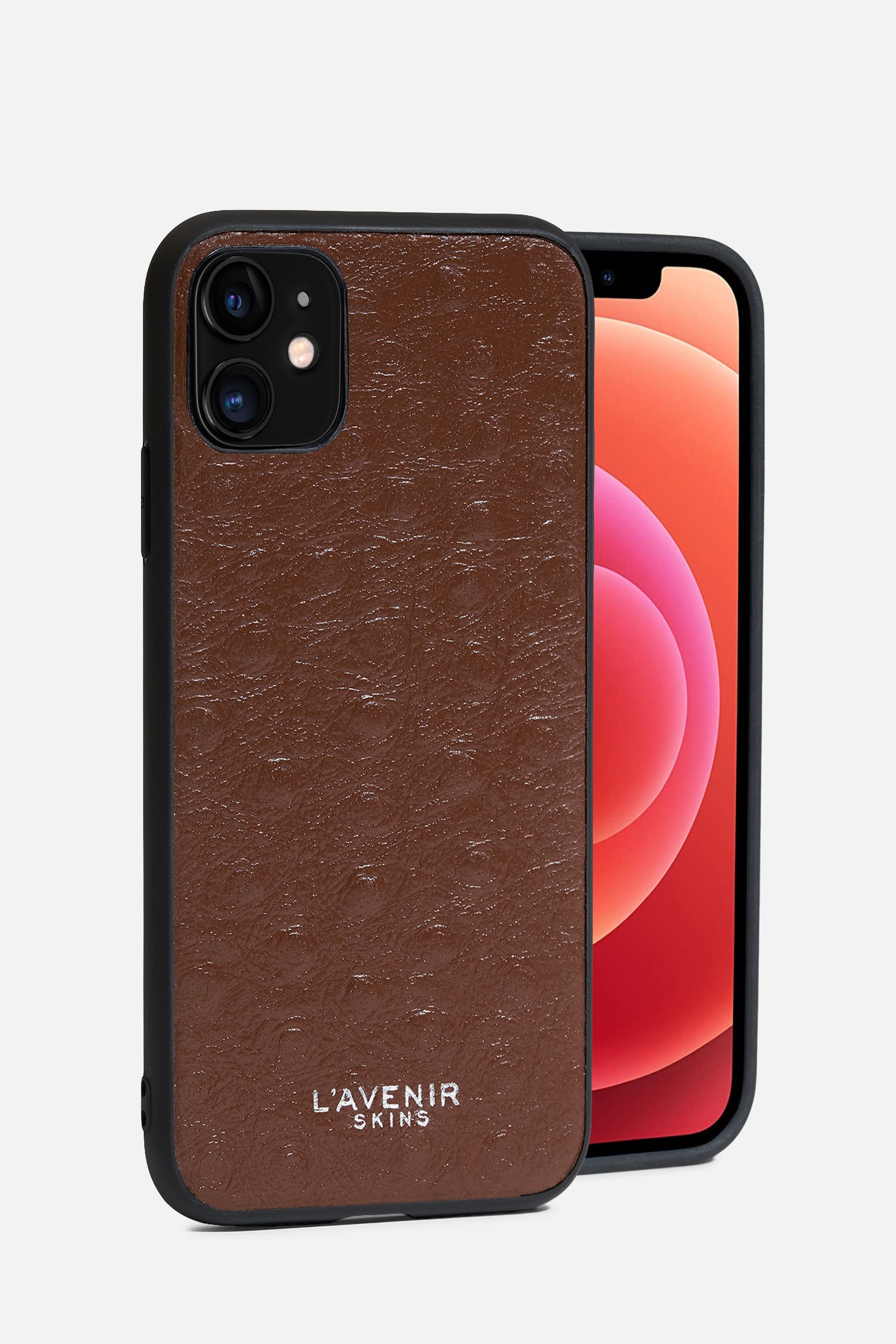 IPHONE SOLID CASE - OSTRICH LEATHER