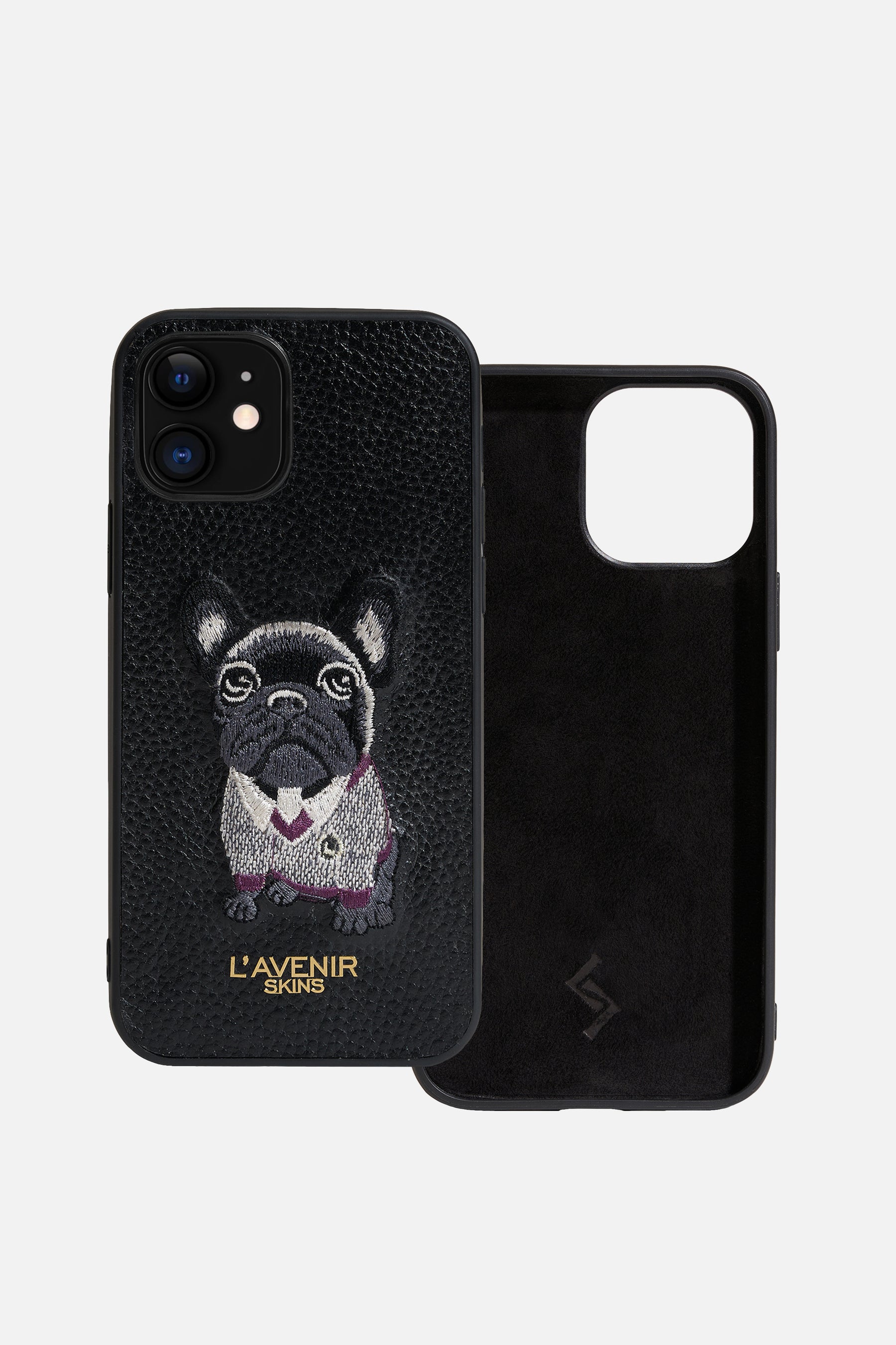 Iphone Case - French Bulldog College Version - Black