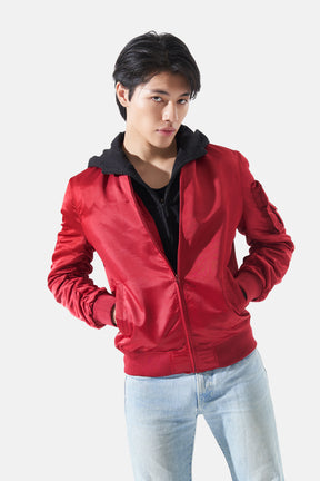 Enzo - Nylon Jacket With Detachable Hood