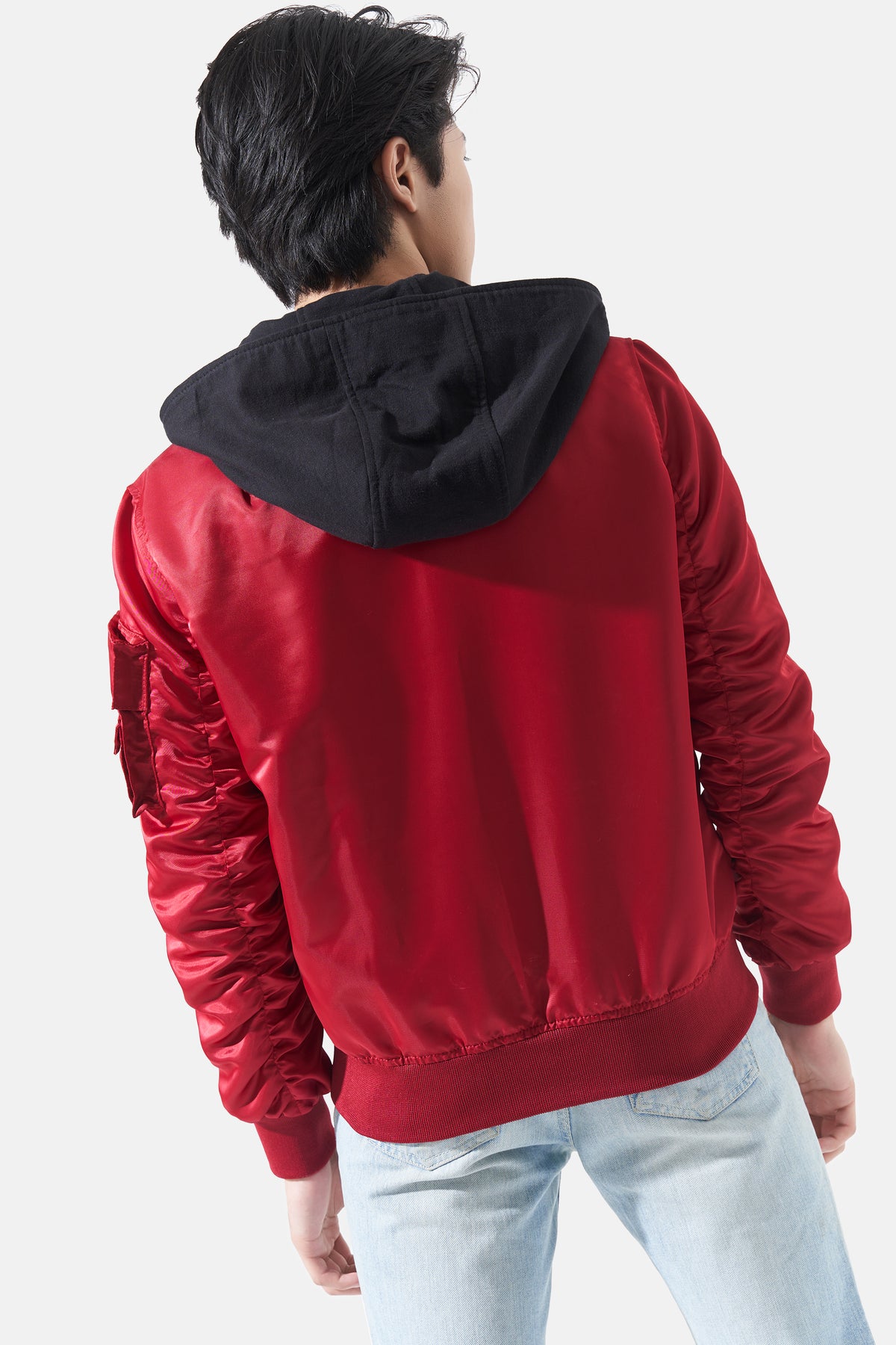 Enzo - Nylon Jacket With Detachable Hood