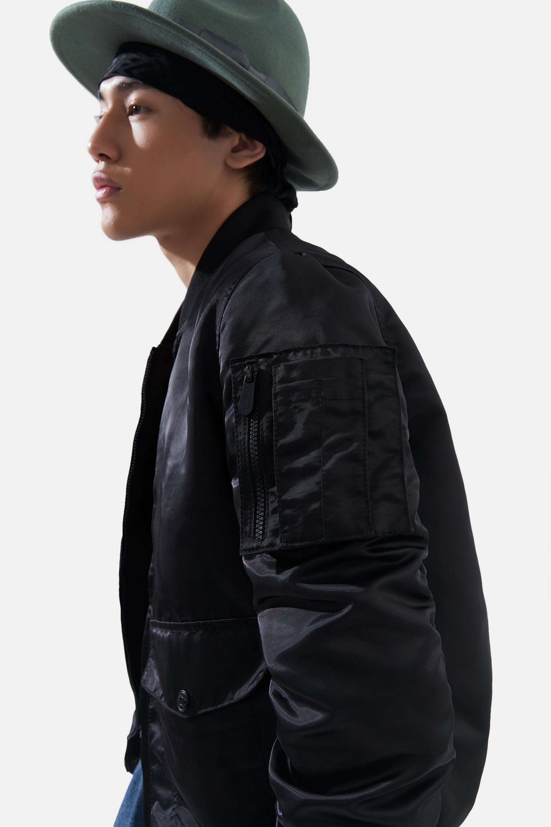 Kofi - Nylon Bomber Jacket