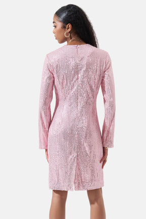 Helena - Sequin Dress - Blush