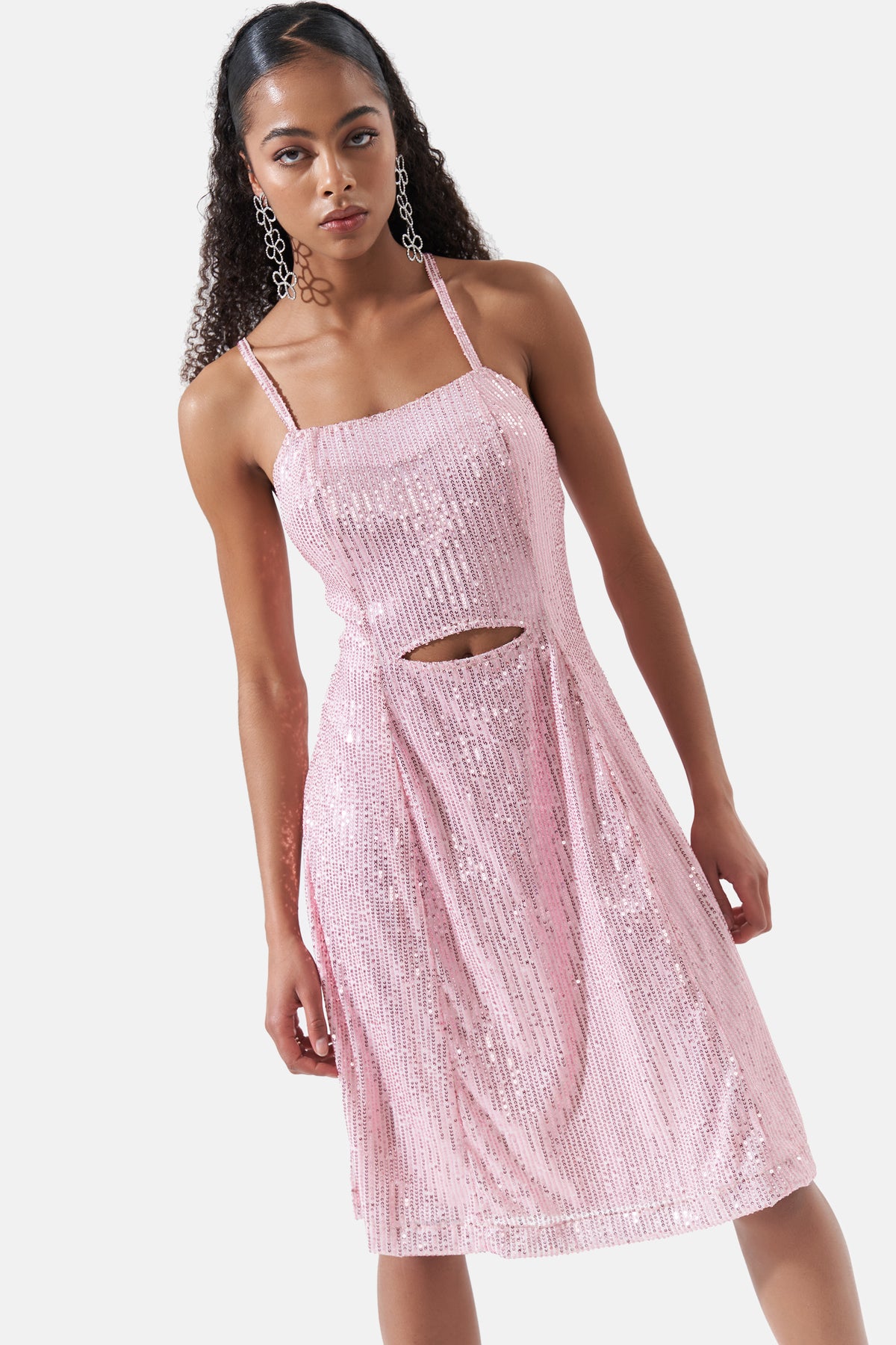 Joanna - Sequin Dress - Blush