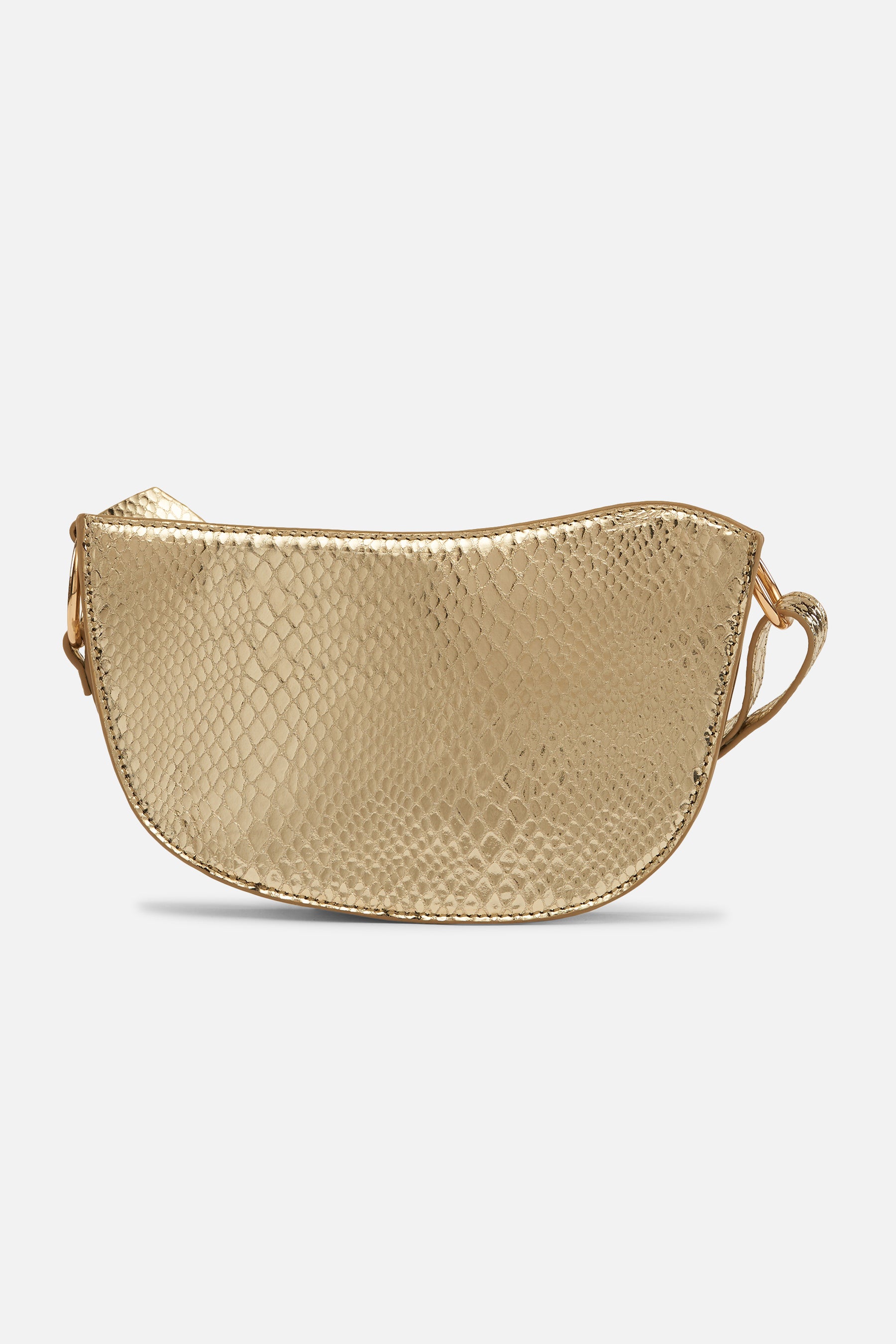 Raessa - Bow Bag - Gold Metallic Python Print