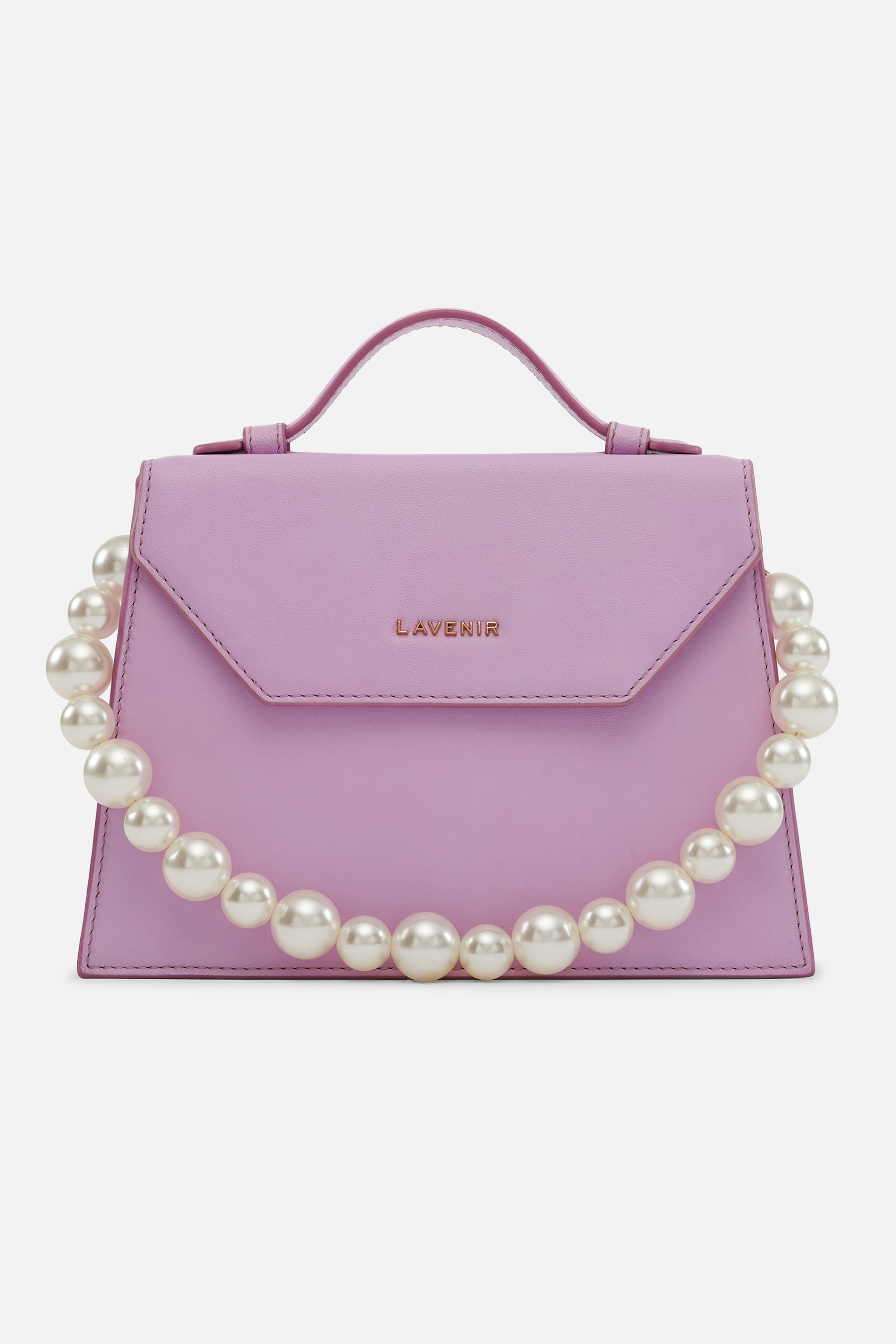 Miami - Pearl Handle Bag - Lilac