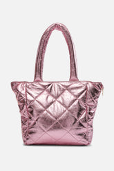 Ophidia - Wrinkle Metallic Tote - Blush Metallic