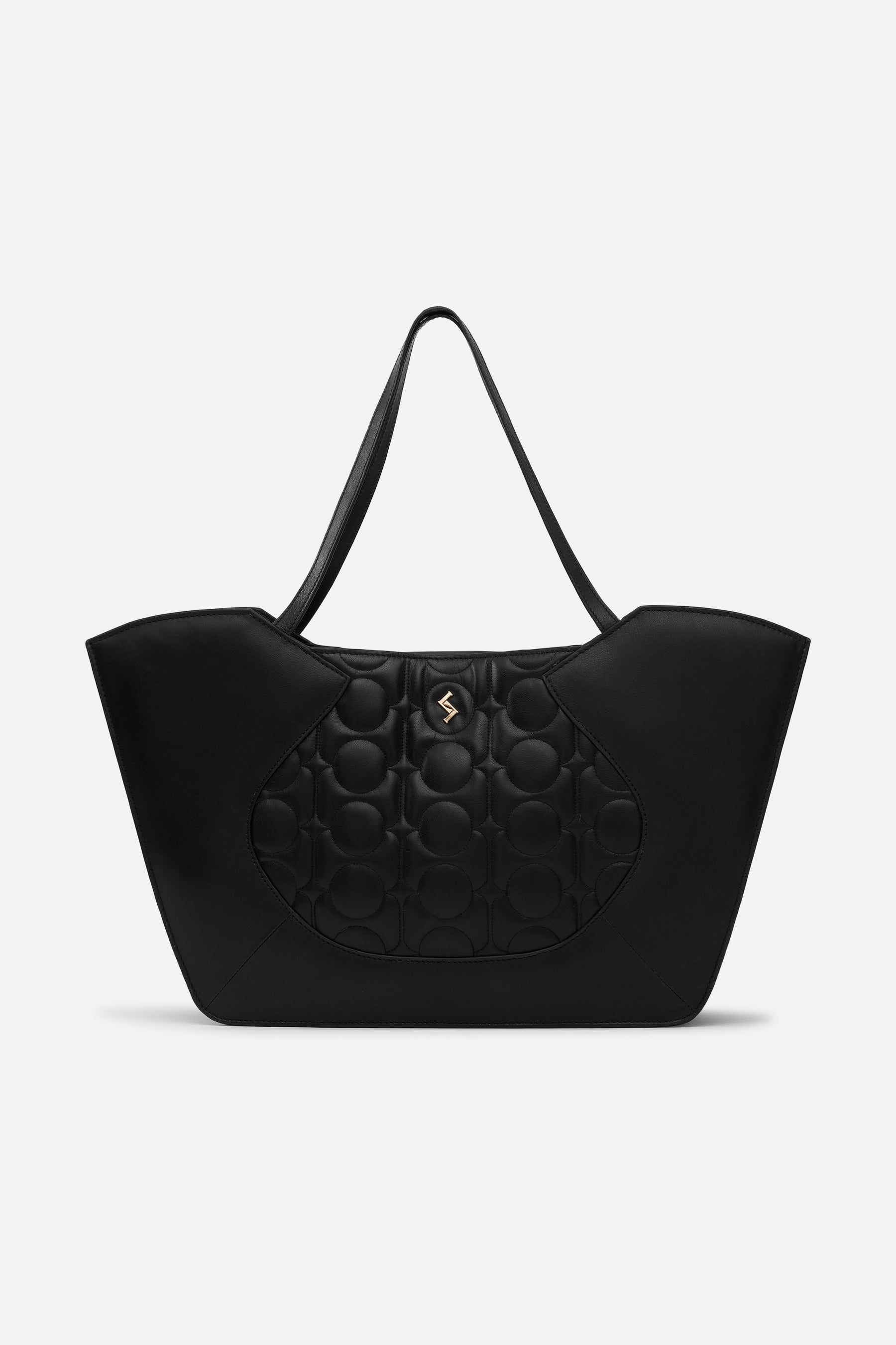 Evelyn - Quilted Tote - BLACK