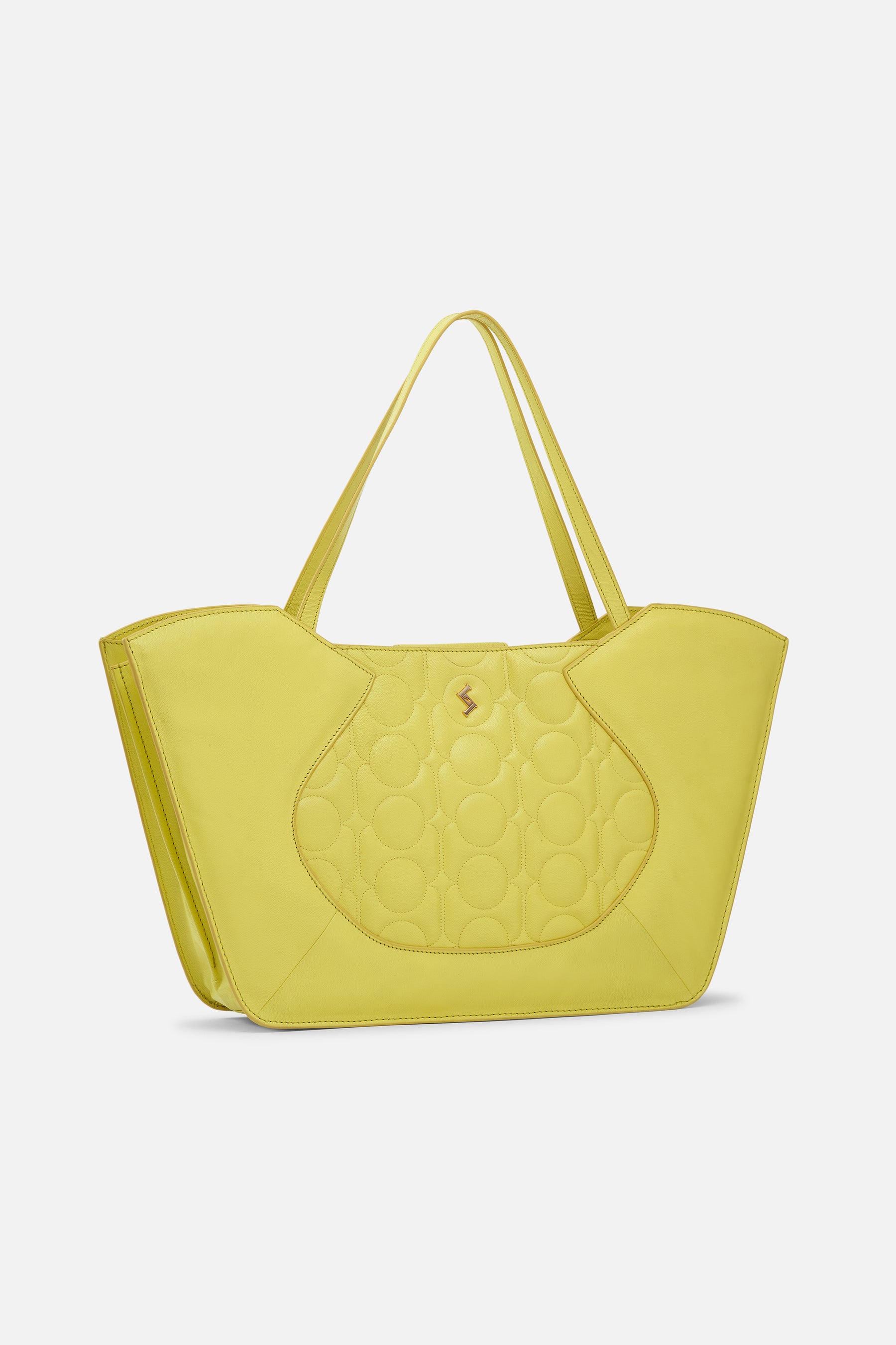 Evelyn - Quilted Tote - LIMENADE