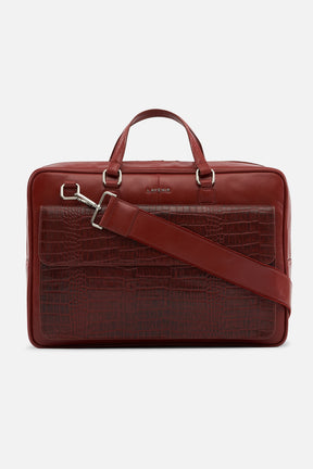 Bronco - Leather Laptop Bag - Potting Soil