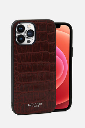 IPHONE CROCO CASE - RED POTTING SOIL