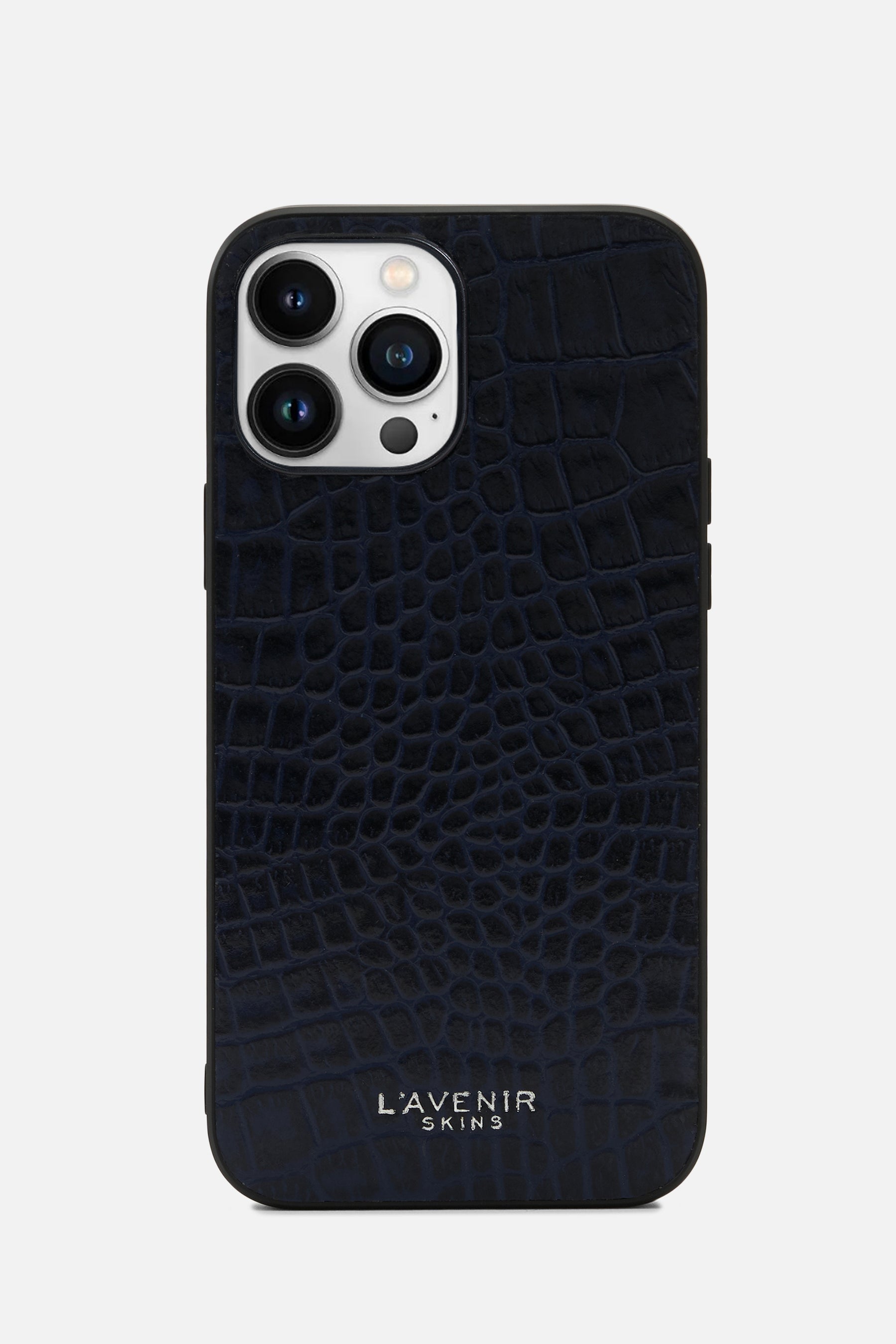 IPHONE CROCO CASE - OCEAN CAVEN BLUE
