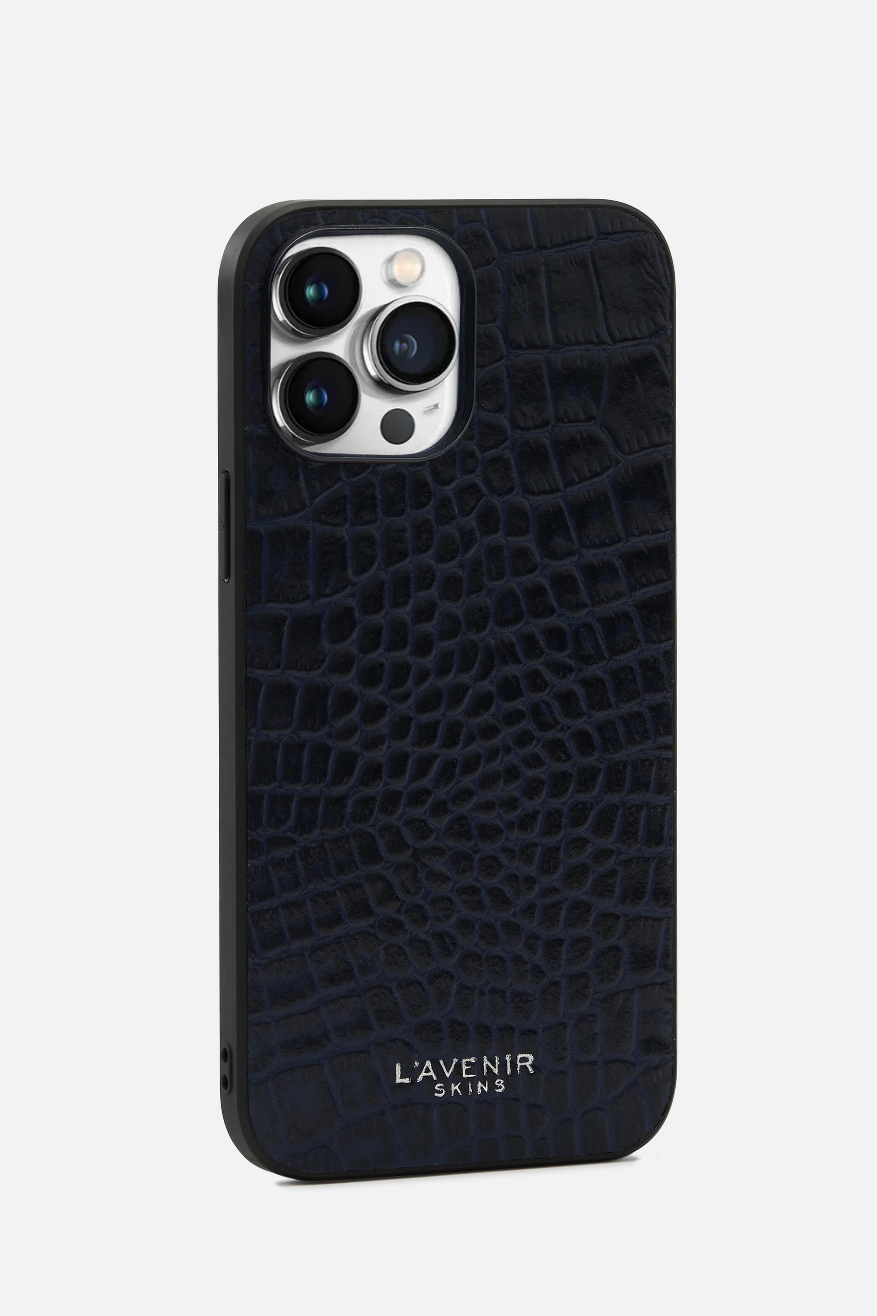 iPhone Croco Case - Ocean Caven Blue