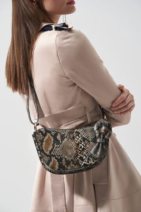 Raessa - Bow Bag - Python Print