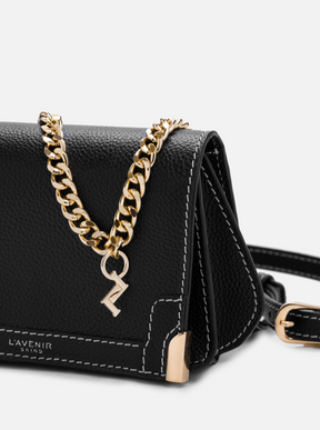 THE CHAIN DETAILED RENEE BELT BAG - BLACK