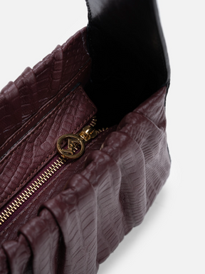 Bagatelle Shoulder Bag - Wine & Black