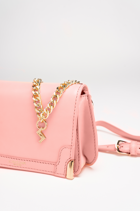 THE CHAIN DETAILED RENEE BELT BAG - SALMON