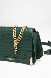 THE CHAIN DETAILED RENEE BELT BAG - HUNTER GREEN