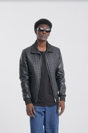 Mika 2.0 - Leather Quilted Jacket - Black